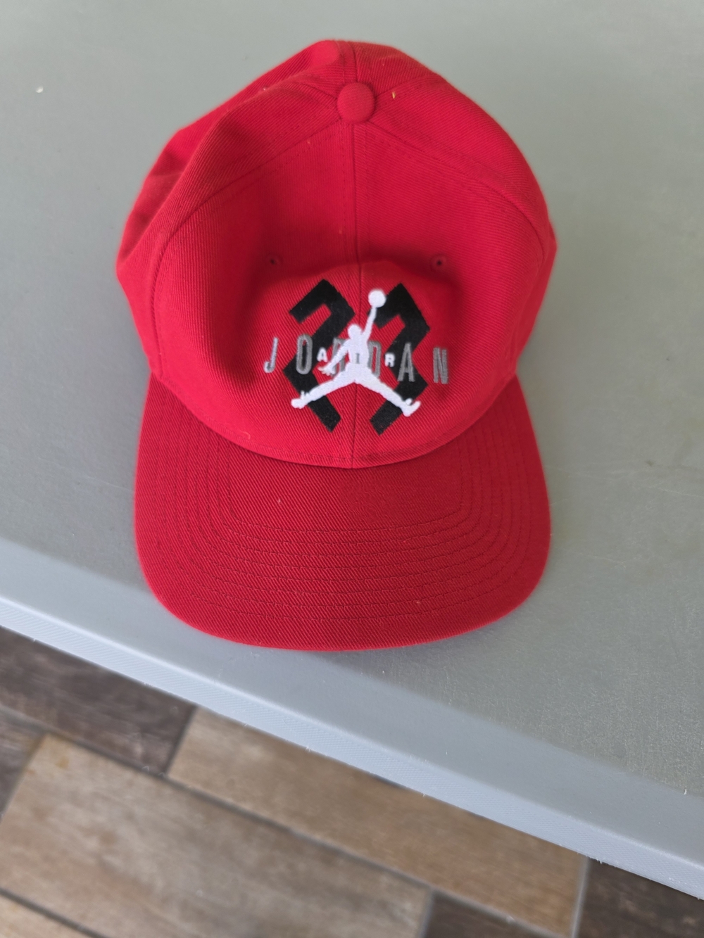 Red Jordan Jumpman Snapback Hat